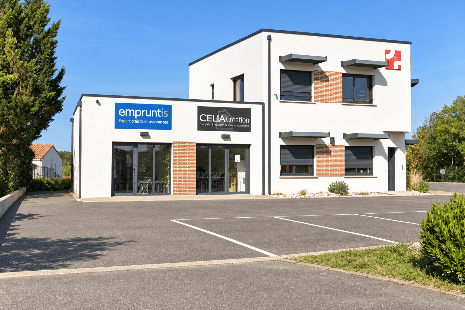 Façade de l’agence CELIA Création à L’Isle-Jourdain