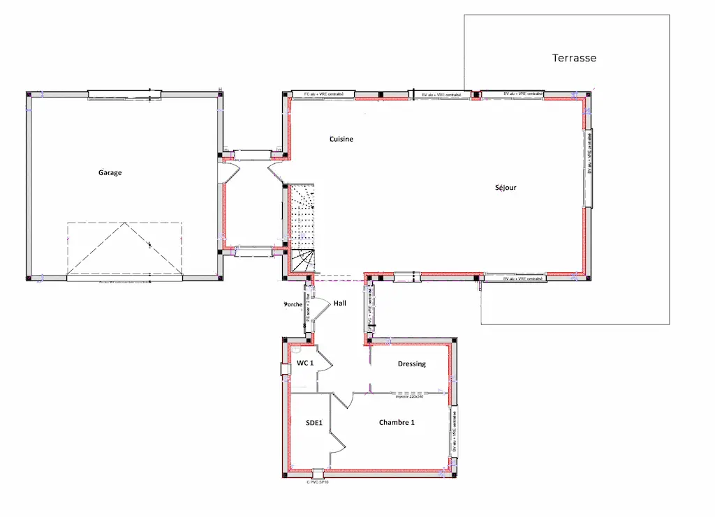 Maison contemporaine 150 m² 1 chambres – THEA – CELIA Création