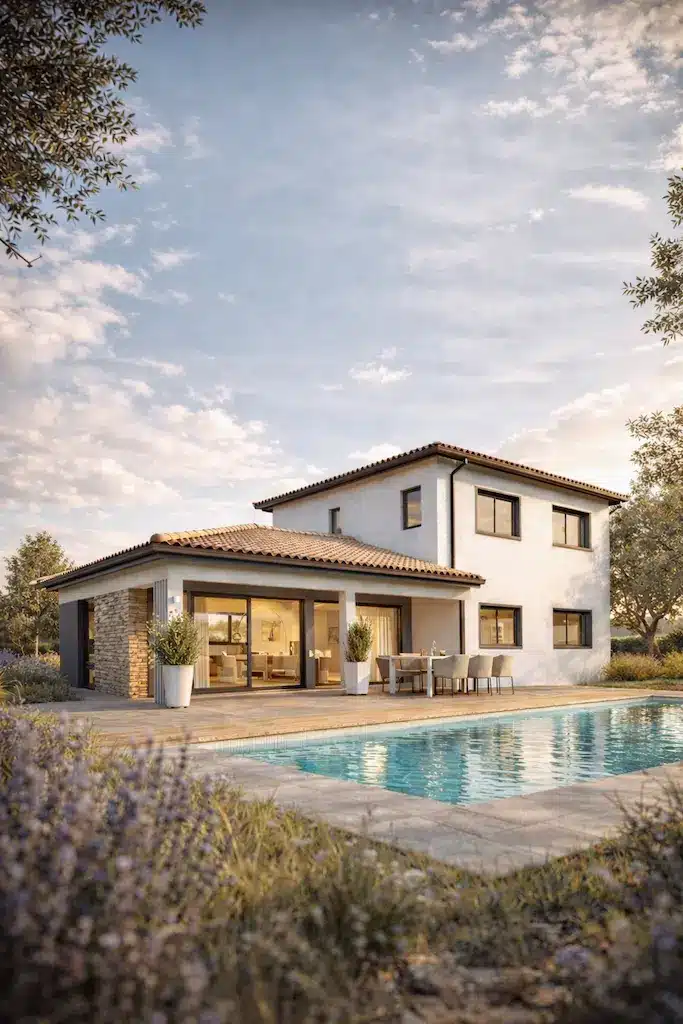 Maison contemporaine 130 m² 4 chambres – MARIE – CELIA Création