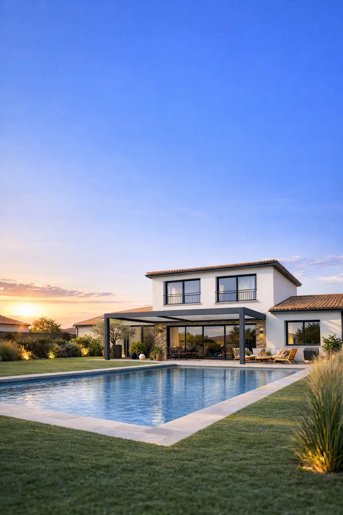 Maison contemporaine 130 m² 4 chambres – Pietra – CELIA Création