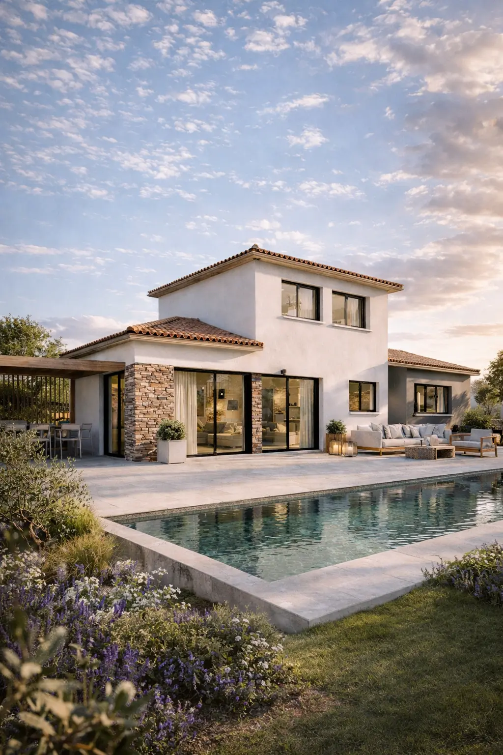 Maison contemporaine 150 m² 1 chambres – THEA – CELIA Création